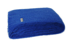 New Zealand Mohair Knee Rug - Cobalt Blue