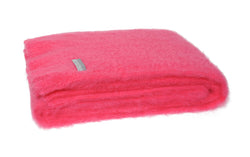 New Zealand Mohair Knee Rug - Hot Pink