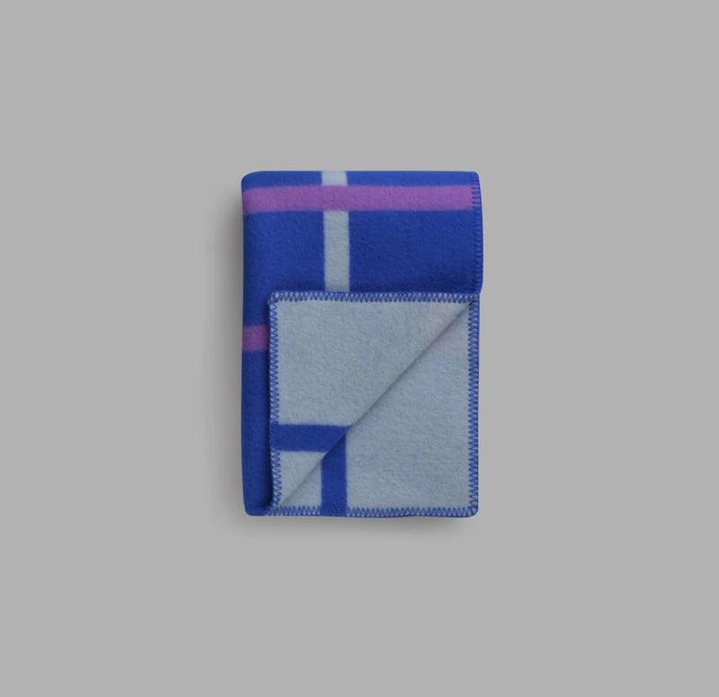 Roros Blanket/Throw - Knut Cobalt Blue