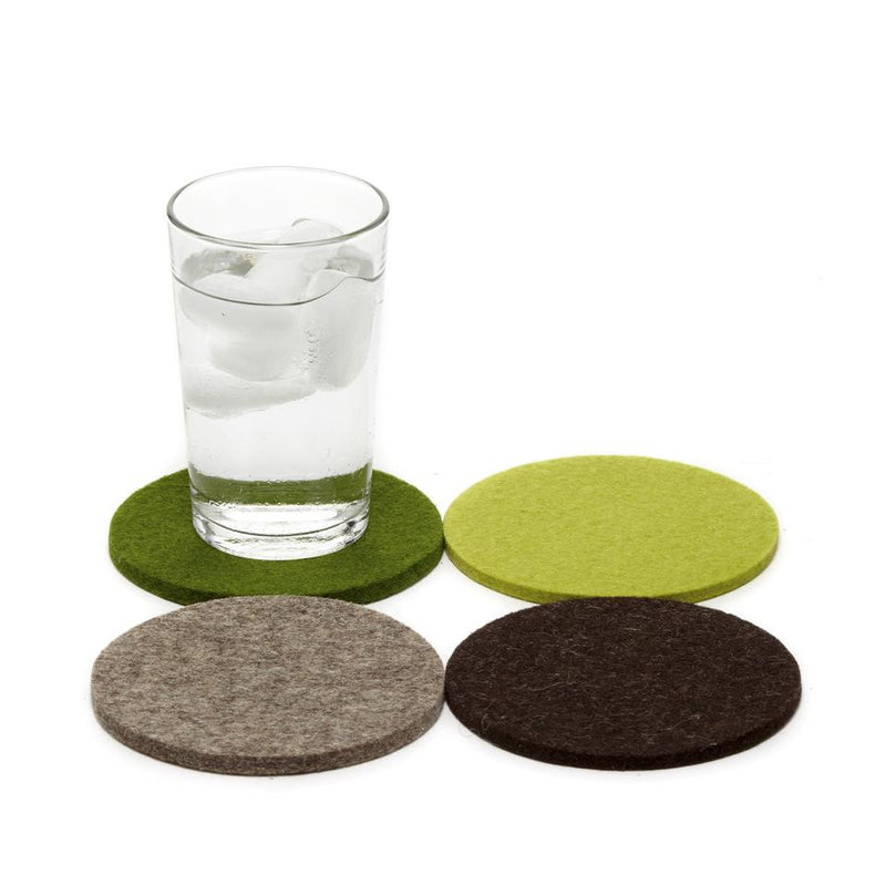 Wool Coasters set of 4 (Forest)