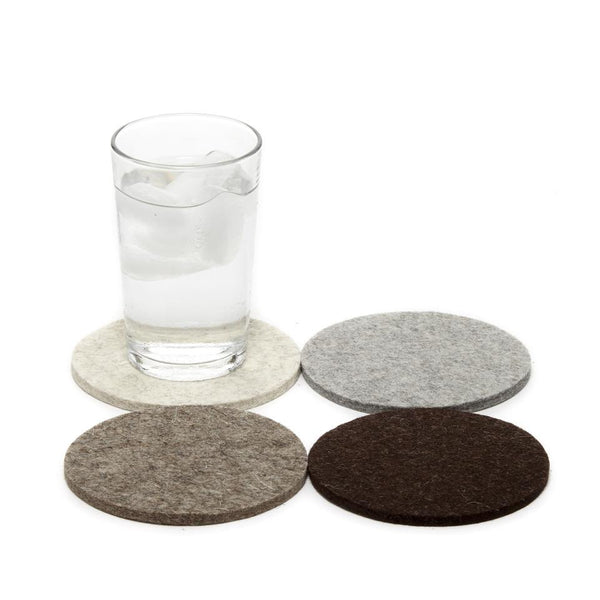 Wool coasters set of 4 (earth)