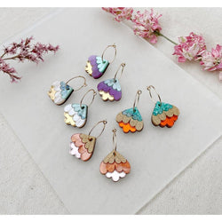 Crocus mini hoop earrings