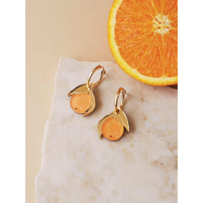 Mini Orange Hoops