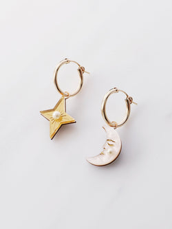 Moon and Star Hoops