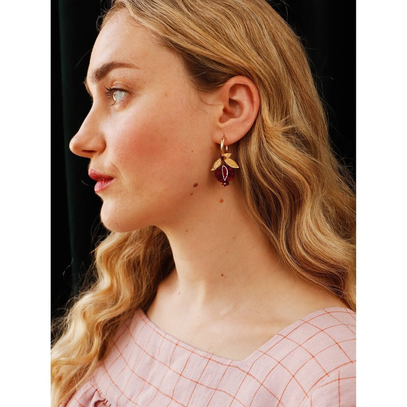 Pomegranate Hoops