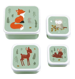 Lunch and snack box set - Forest Friends