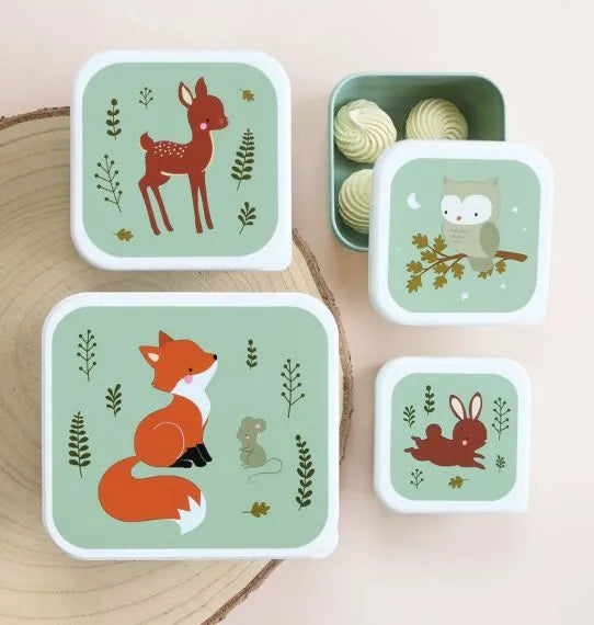 Lunch and snack box set - Forest Friends